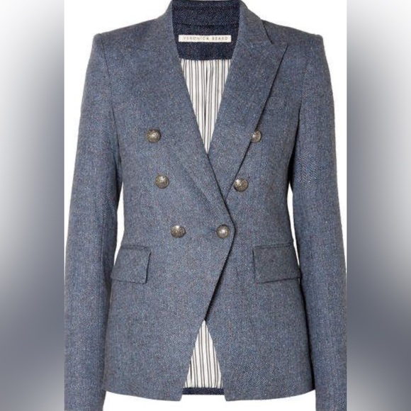 Veronica Beard Jackets & Blazers - Veronica Beard miller Dickey wool blend jacket blazer blue
